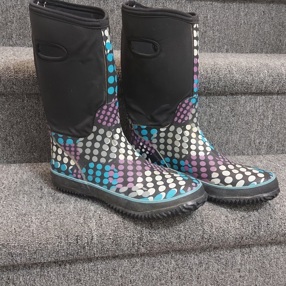 Women's Colorful Polka Dot Winter Boots
